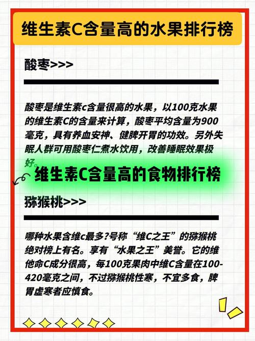 什么水果含维生素c 含有维生素c