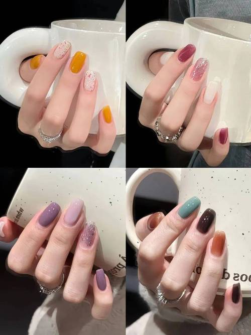 短指甲美甲图案 最新短指甲美甲图案